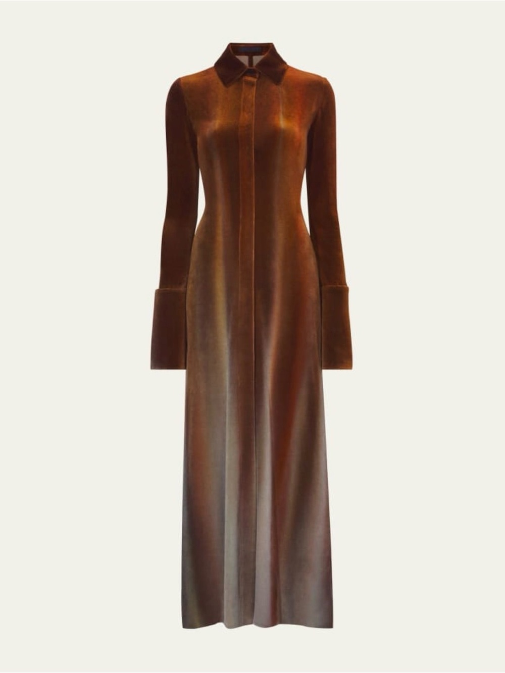 PROENZA SCHOULER Ice-Dyed Velvet Shirtdress